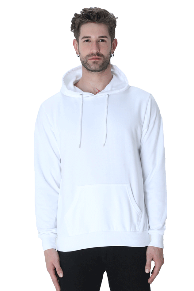Solid Hoodie: White