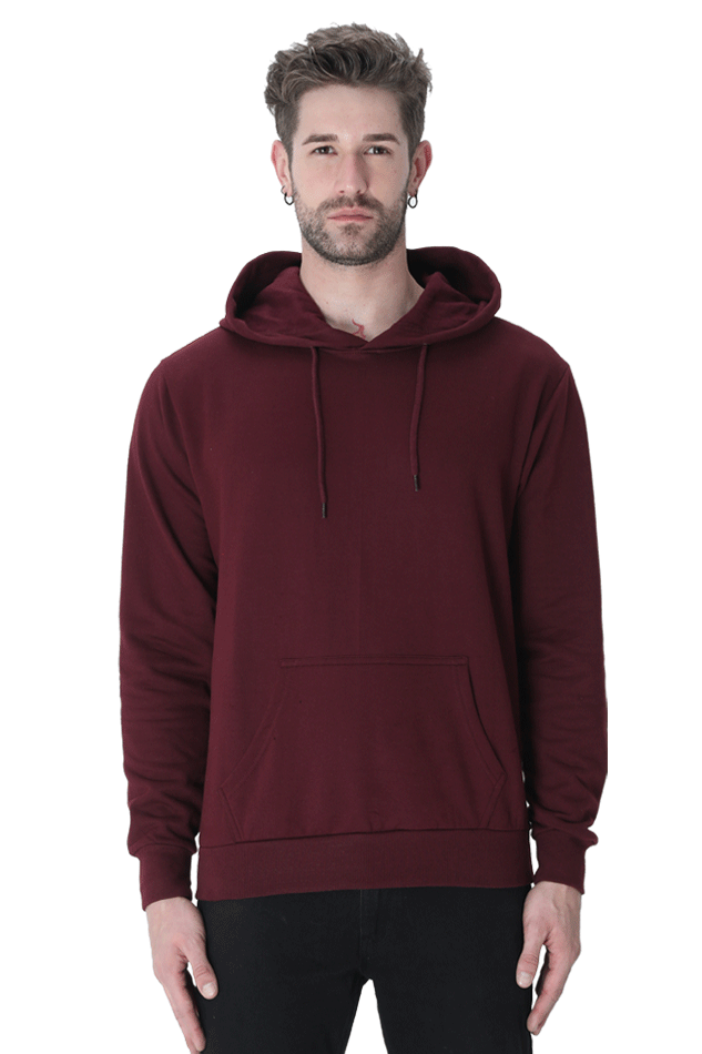 Solid Hoodie: Maroon