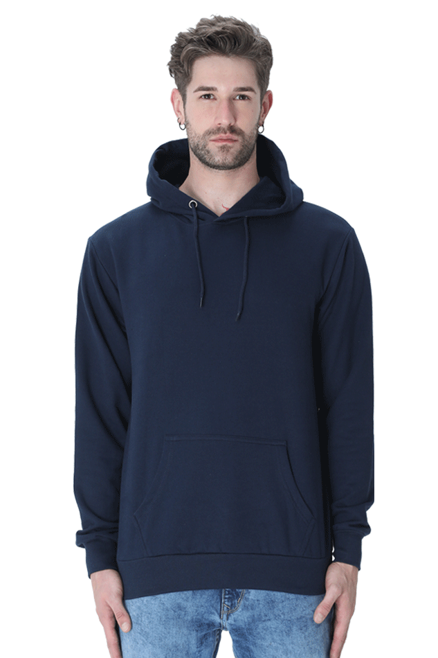 Solid Hoodie: Navy Blue