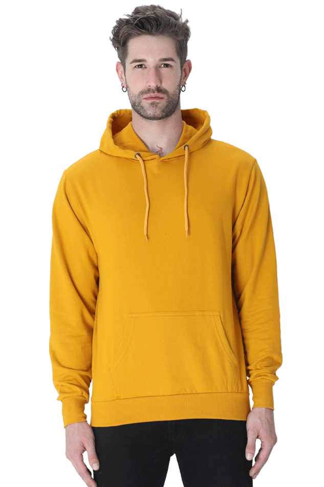 Solid Hoodie: Mustard Yellow