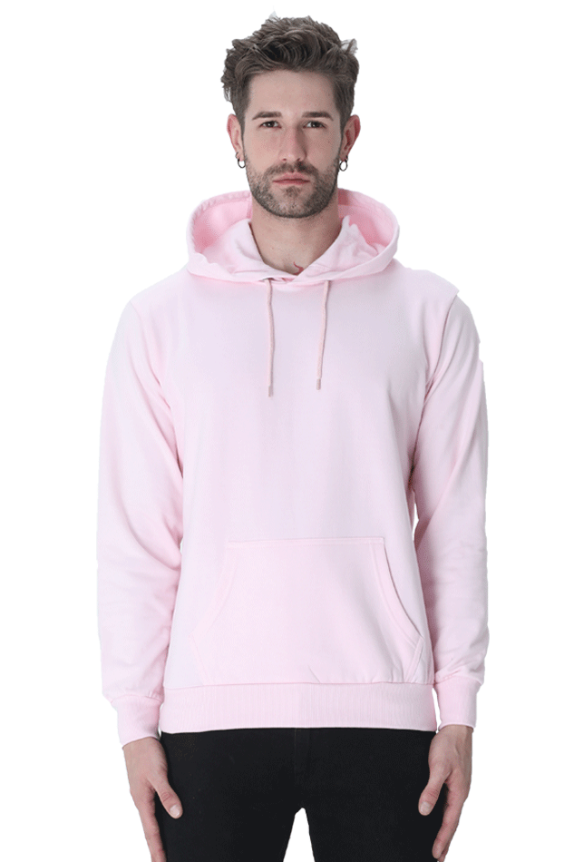Solid Hoodie: Light Baby Pink