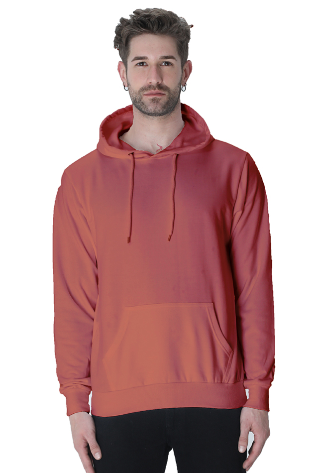 Solid Hoodie: Coral