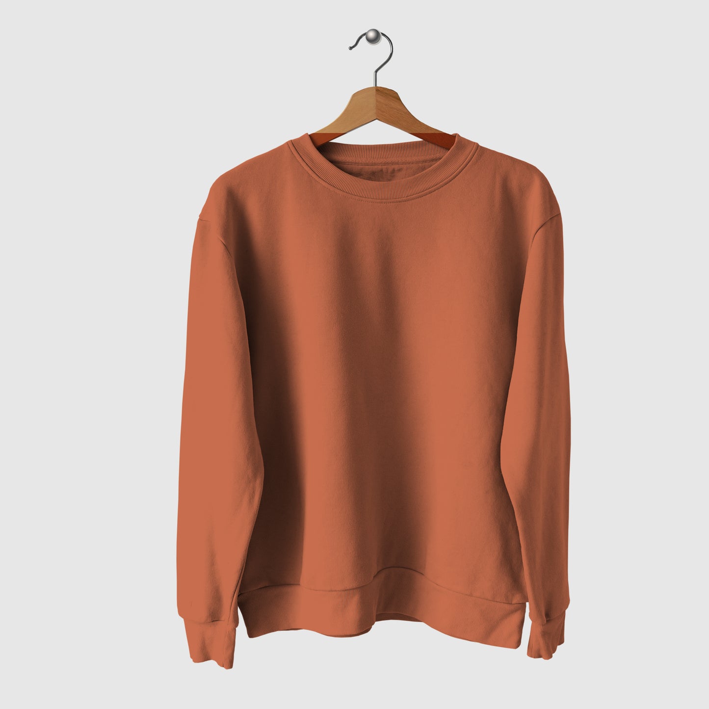 Solid Sweatshirt: Coral