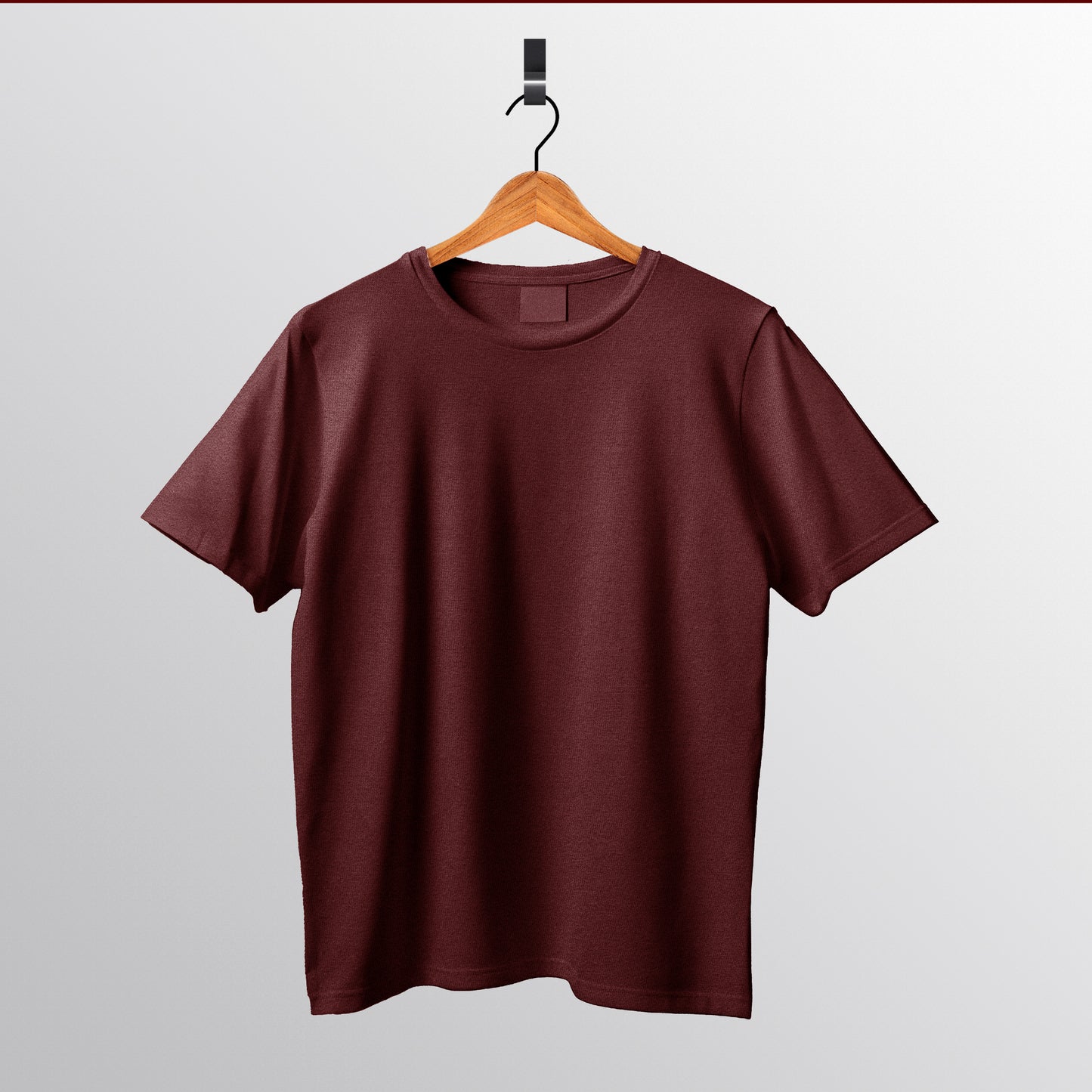 Solid : Maroon Oversized T-Shirt