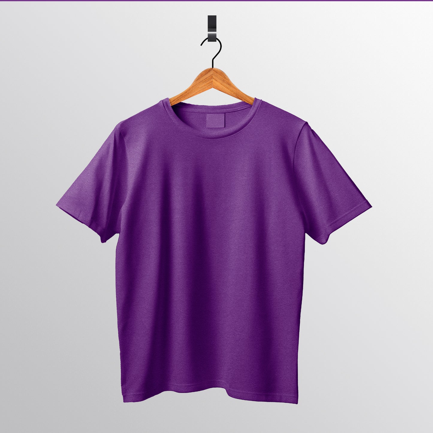 Solid : Purple Oversized T-Shirt