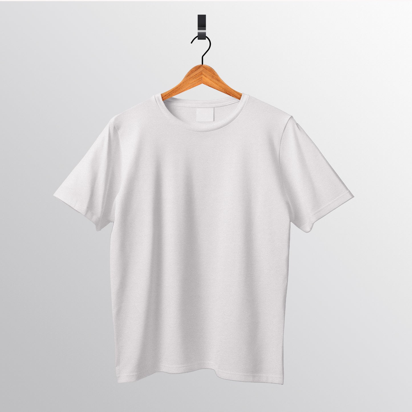 Solid : White Oversized T-Shirt