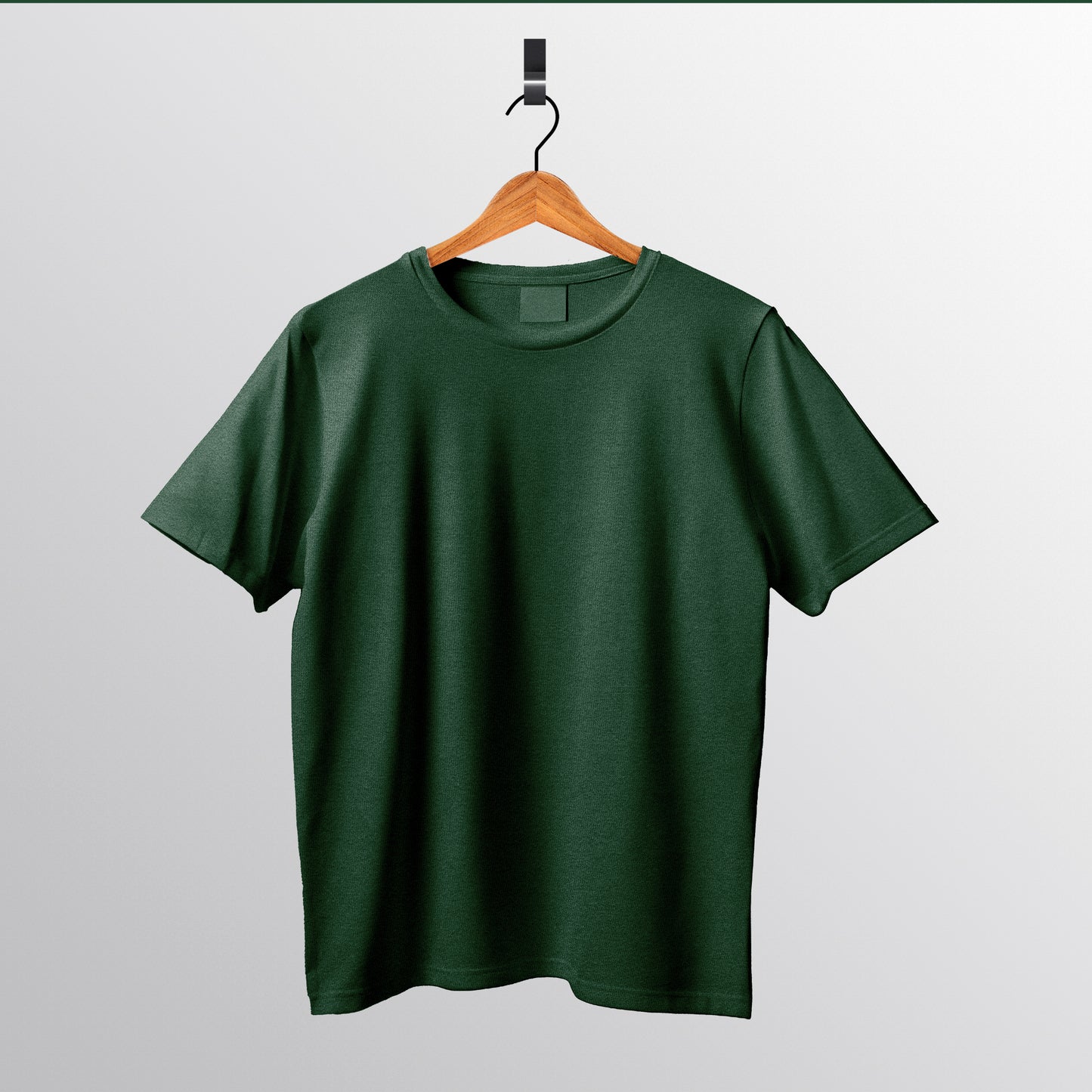 Solid : Bottle Green Oversized T-Shirt