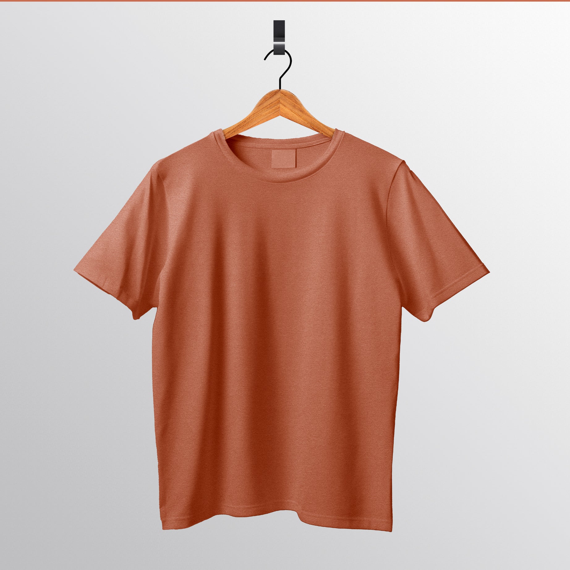 Solid : Coral Oversized T-Shirt