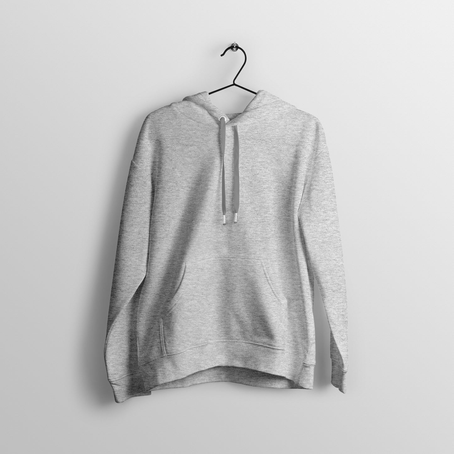 Solid Hoodie: Gray Melange