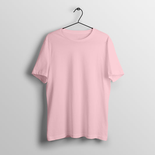 Solid T-Shirt: Light Baby Pink