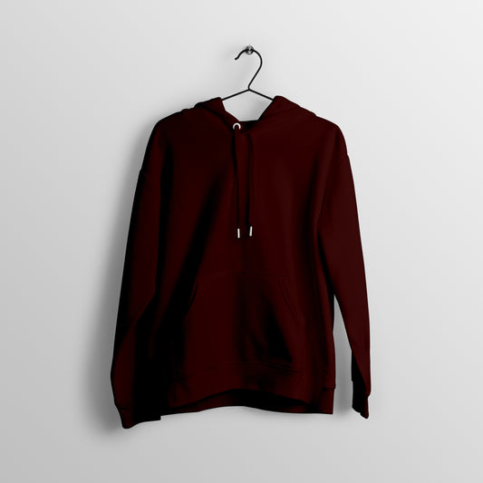 Solid Hoodie: Maroon