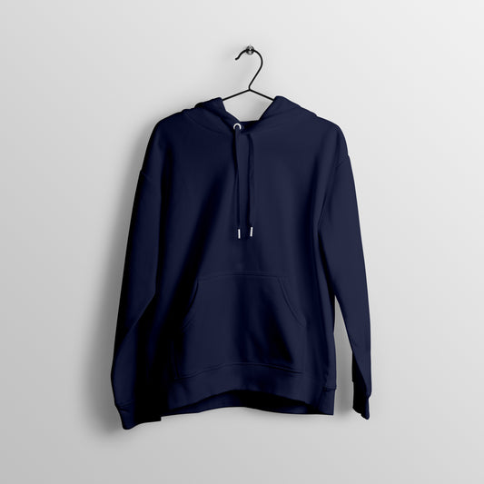 Solid Hoodie: Navy Blue