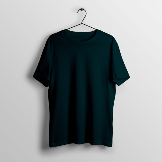 Solid T-Shirt: Petrol Blue