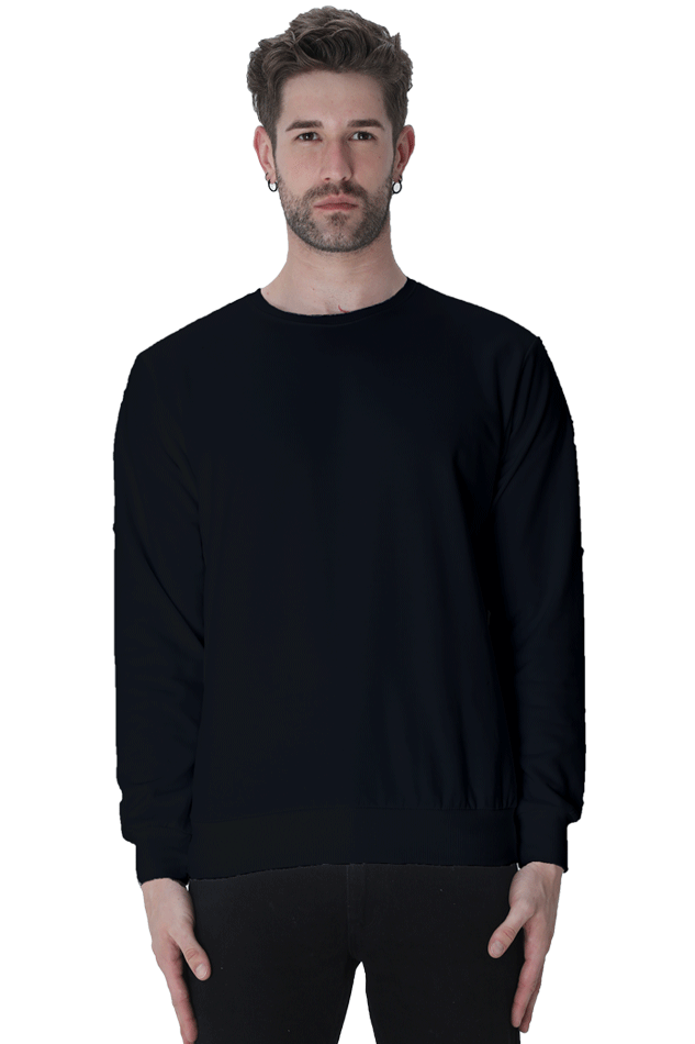 Solid Sweatshirt: Black