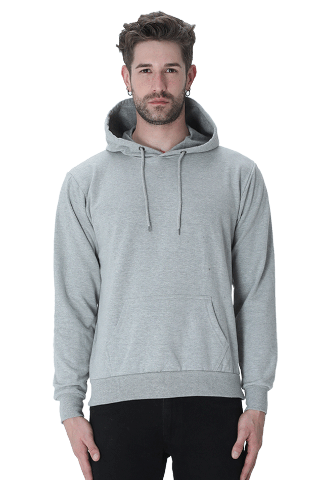 Solid Hoodie: Gray Melange