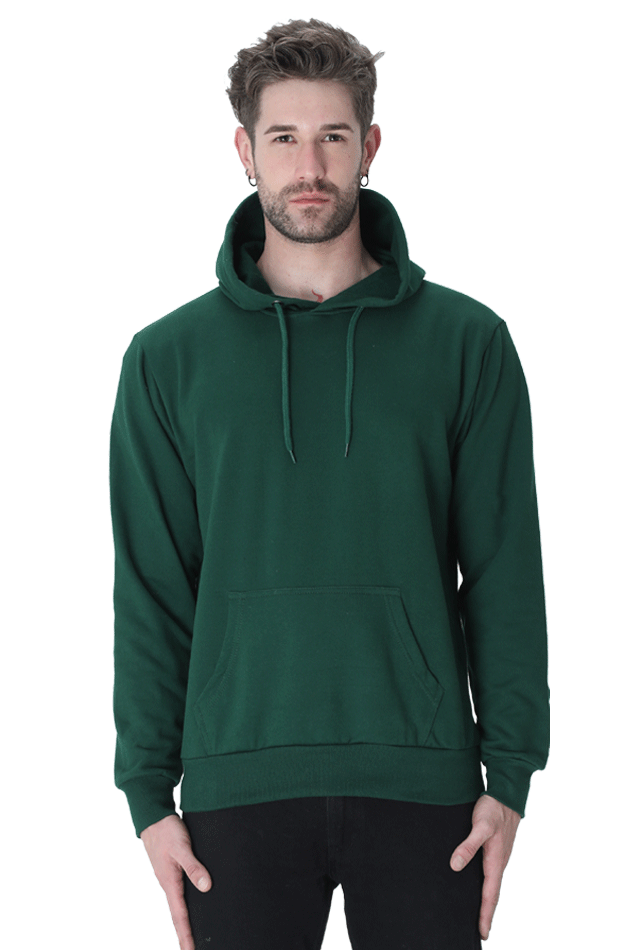 Solid Hoodie: Bottle Green